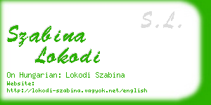 szabina lokodi business card